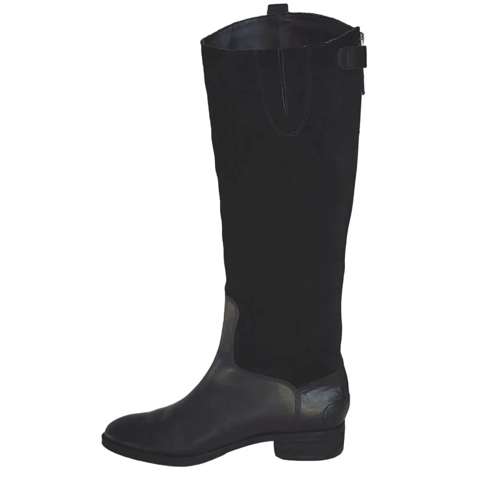 SAM EDELMAN Pembrooke Boots‎ Tall Knee-High Riding Black Size 6.5
